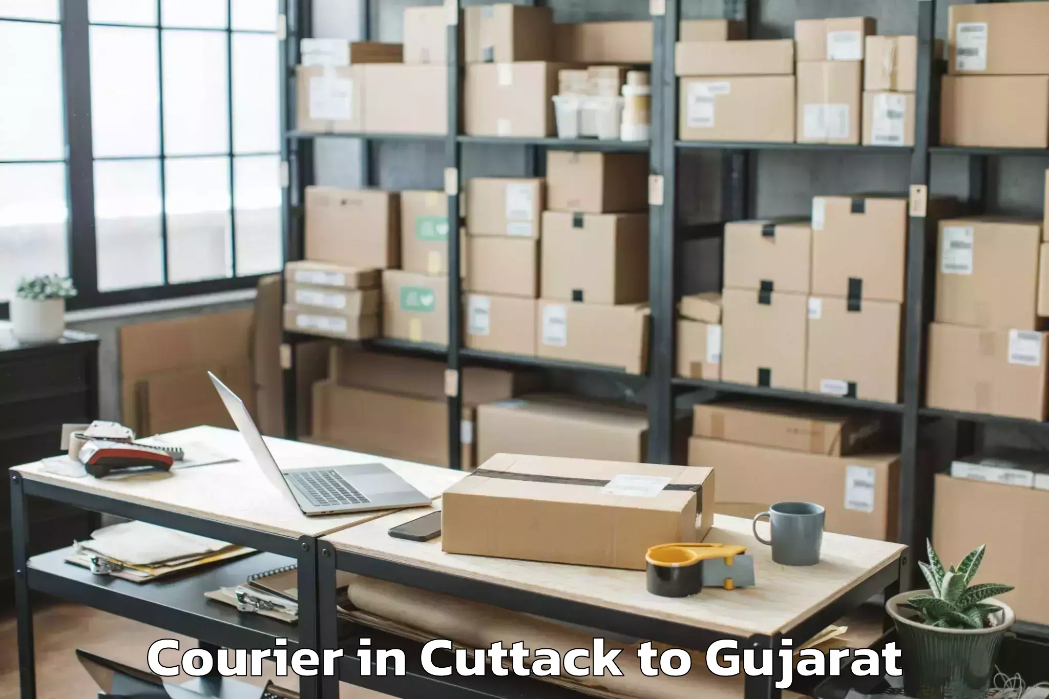 Book Cuttack to Dhuvaran Courier Online